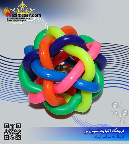 فروش توپ بازی زنگوله دار ماکارونی شکل برای گربه و سگ