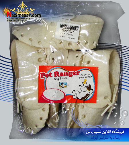 فروش اسنک استخوانی سگ طرح کفش 5 عددی 5 اینچ پت رنجر