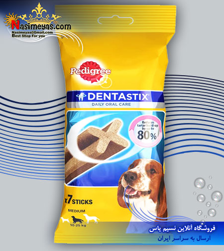 فروش اسنک نظافت دندان و لثه سگ مدیوم 7 عددی پدی گری padigree ایرلند