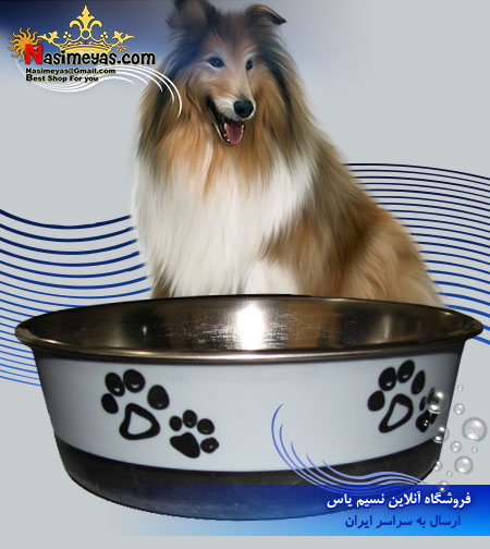 فروش ظرف غذا و آب استیل 21 سانت سگ و گربه پتز کریشن