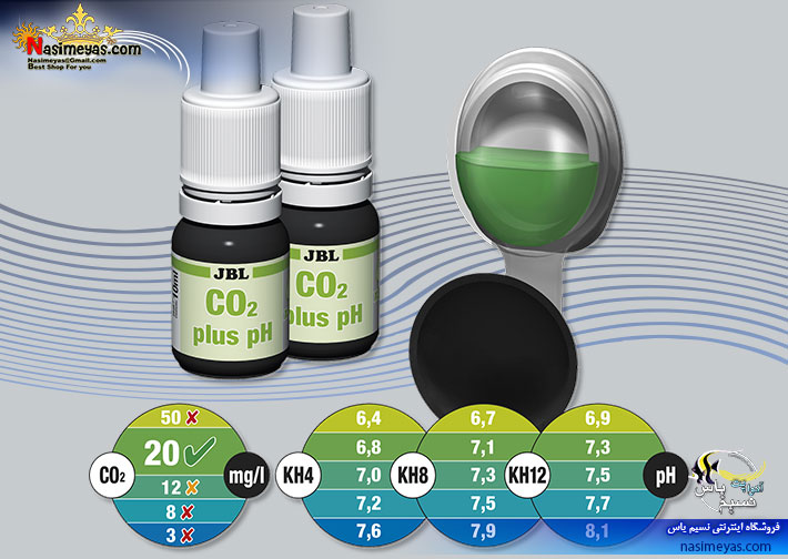 نشانگر CO2 و تست pH جی بی ال,JBL CO2-pH Permanent Test