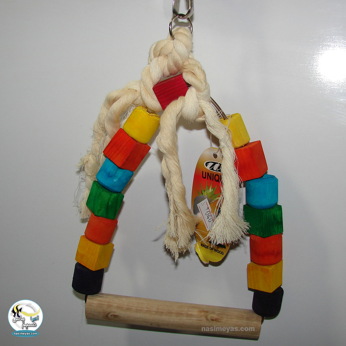 اسباب بازی پرنده چوب و طناب کد ,Toys for ornamental birds 1040