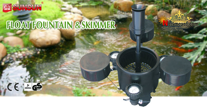 فروش پمپ فواره و چربی گیر سطح آب CSP-250 سان سان SunSun Floating fountain and skimmer csp-250