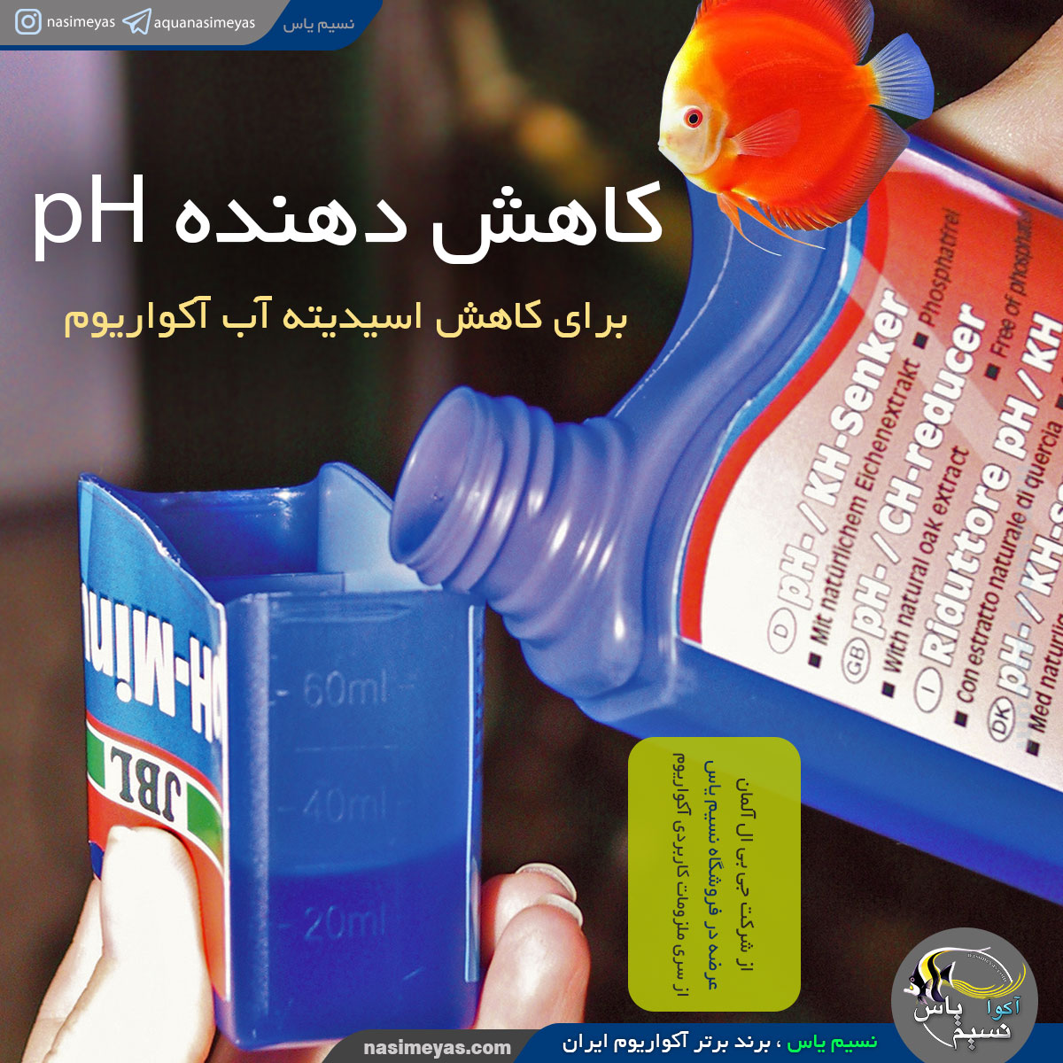 محلول کاهش دهنده پ اچ آب pH-Minus جی بی ال
