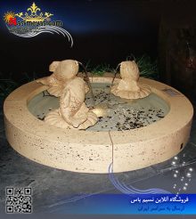 آبنما پیش ساخته طرح دایره و ۳ ماهی