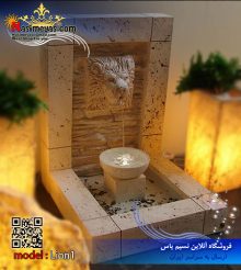 آبنما پیش ساخته شیر تکی با باکس مربع