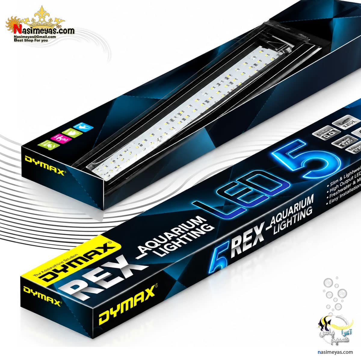 نور ال ای دی ۶۰ سانت آب شور REX-LED دایمکس