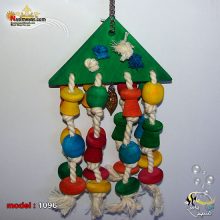 اسباب بازی پرنده چوبی آویز کد ۱۰۹۶