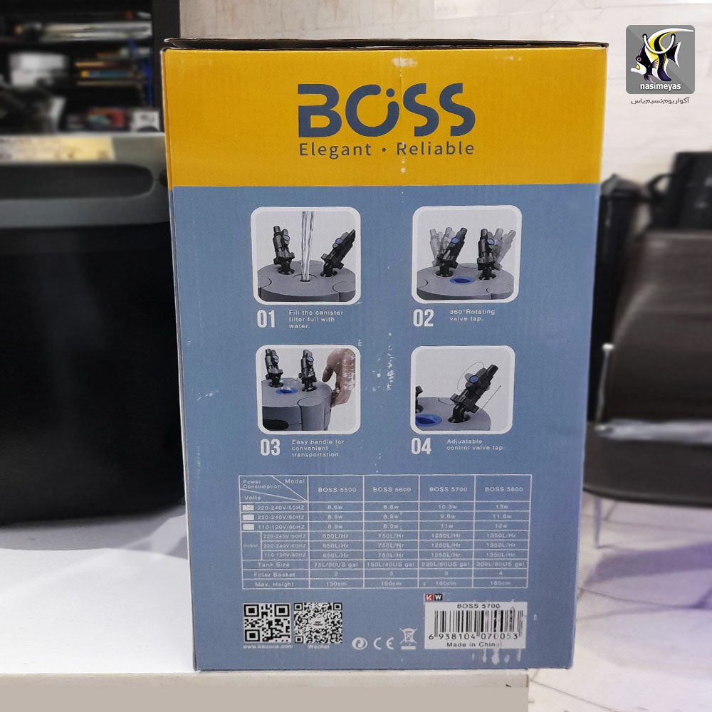 فیلتر تصفیه سطلی BS-5500 از شرکت boss