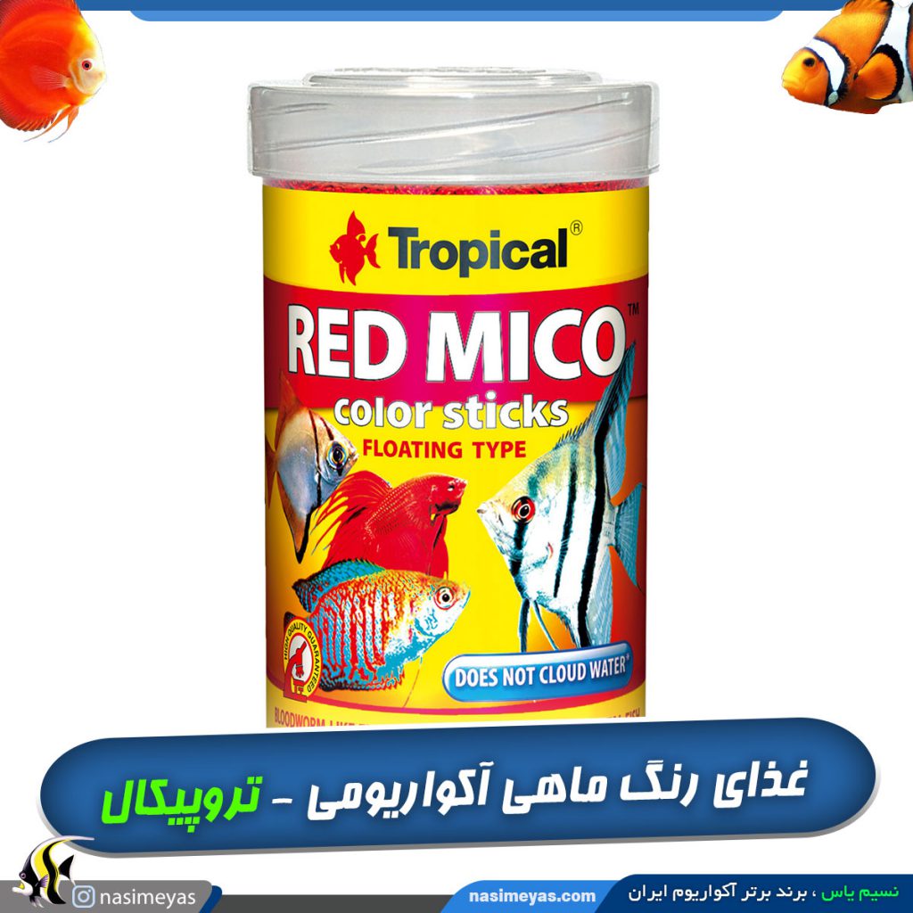 غذای افزایش رنگ ماهی رد میکو تروپیکال