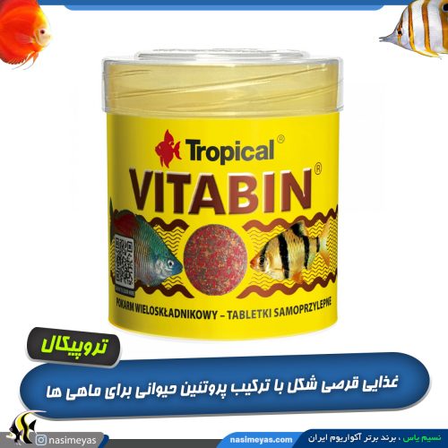 غذای قرصی با پروتئین حیوانی ویتابین تروپیکال